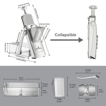 Adjustable Mandoline Slicer & Chopper & Grater