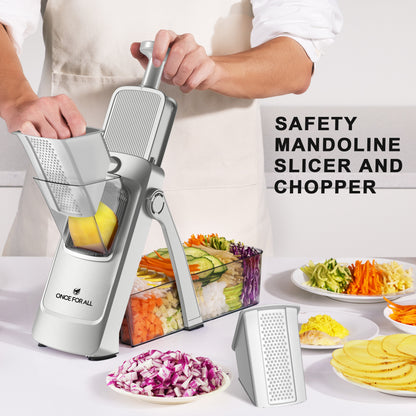 Adjustable Mandoline Slicer & Chopper & Grater