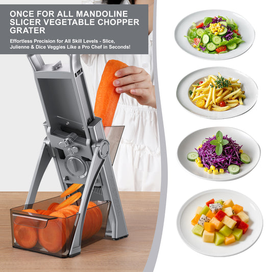 Safe Vegetable Slicer Shredder & Dicer