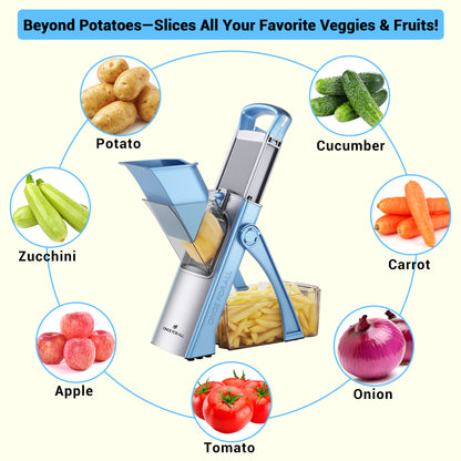 French Fry Cutter for Homemade Fries, Chips & Cubes