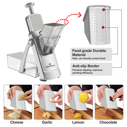 Adjustable Mandoline Slicer & Chopper & Grater