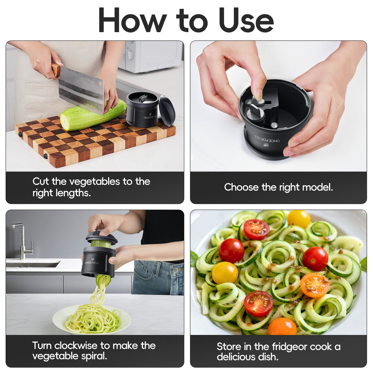 Zucchini Noodle Maker Spiral Cutter
