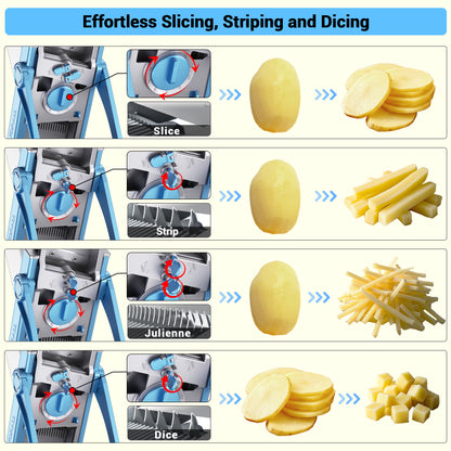 French Fry Cutter for Homemade Fries, Chips & Cubes