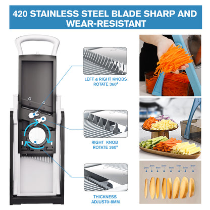 Mandoline Slicer Vegetable Cutter & Food Chopper,Quick & Easy Meal Prep Tool