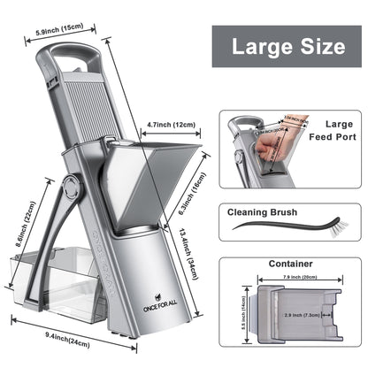 Safe Vegetable Slicer Shredder & Dicer