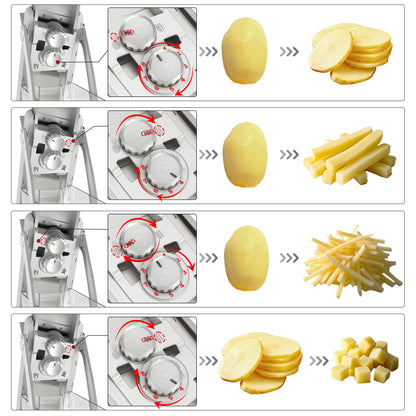 Adjustable Mandoline Slicer & Chopper & Grater