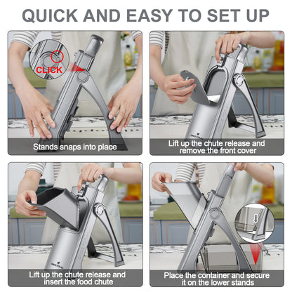 Safe Vegetable Slicer Shredder & Dicer